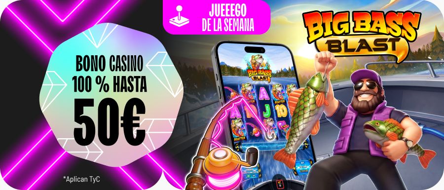 Hasta 50€ con ¡BIG BASS BLAST!